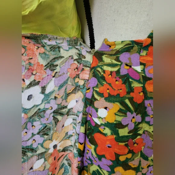 Petal & Pup Flourish Puff Sleeve Mini Wrap Dress Size XS New - Picture 8 of 8